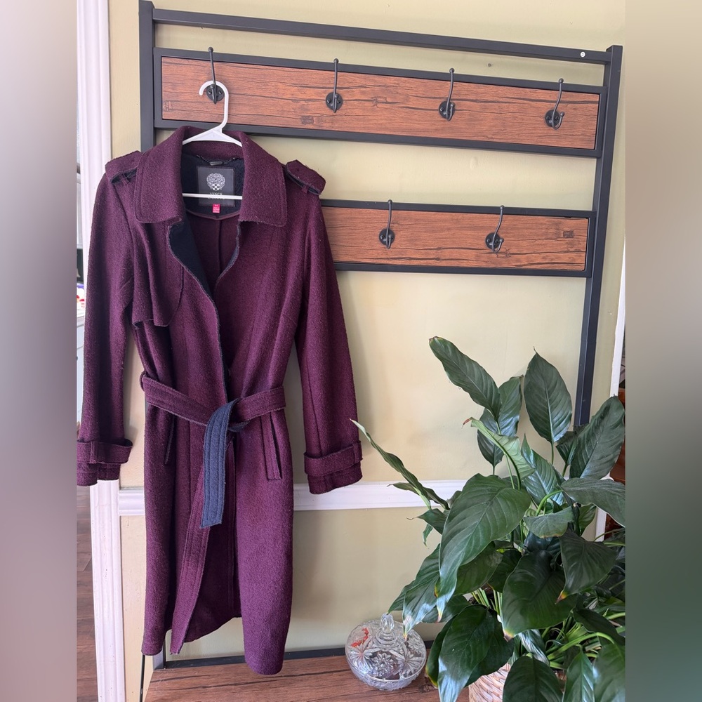 Vince Camuto Plum Textured Coat
